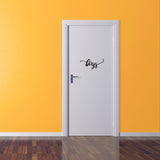 Boys Vinyl Decal Sign for Rest Rooms, Bathrooms, Doors, Walls, and More!