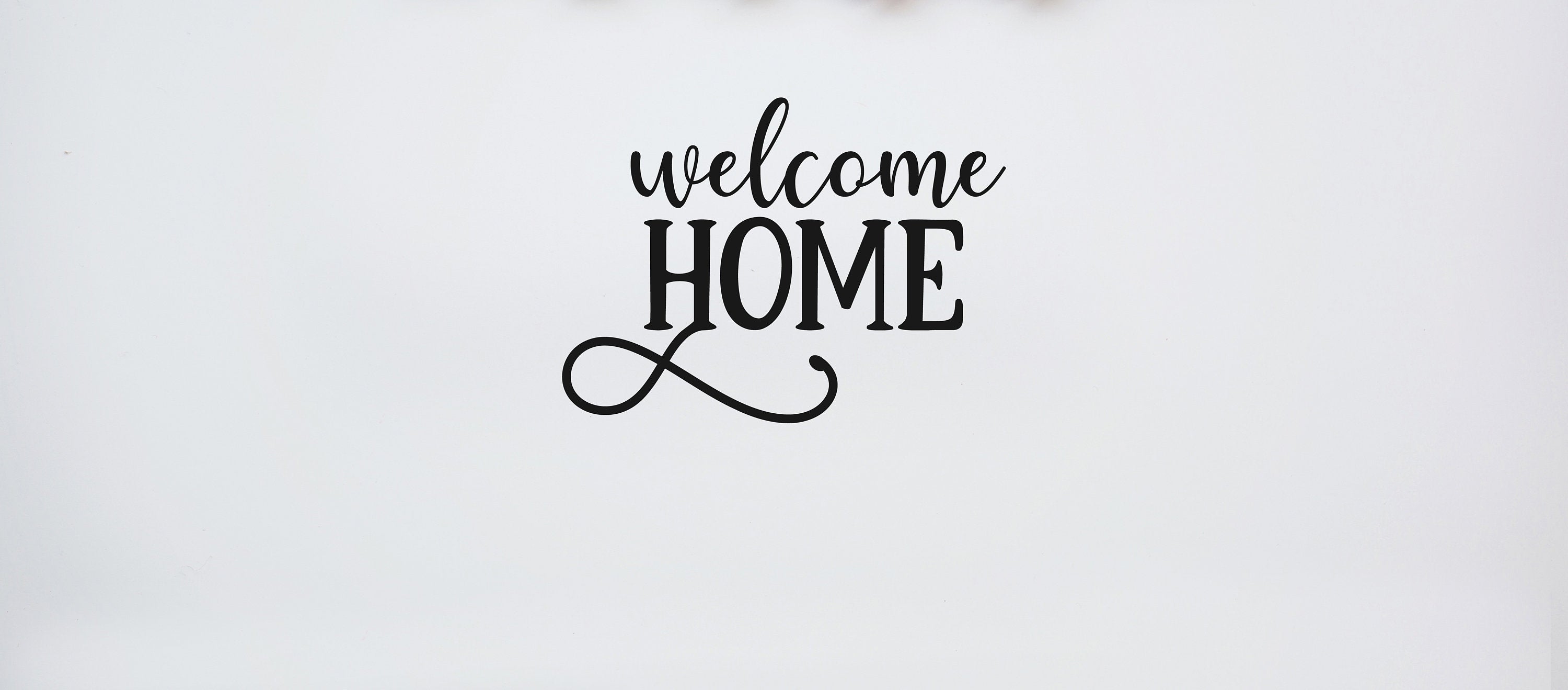 Welcome Home - Vinyl Wall Decal - Home Decor for Walls, Doors, Entryway, Great as Housewarming Gift or Present,