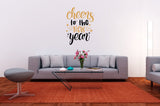 Cheers to the New Year Vinyl Decal for DIY Signs, Walls, Wood, Metal, New Year's Eve Party & Event Decor, Gift,