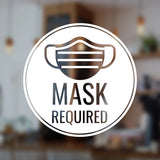 Mask Required Social Distancing Sign - Vinyl Decal for Windows, Doors, Walls of Small Businesses, Stores, Shops, Restaurants, and More!