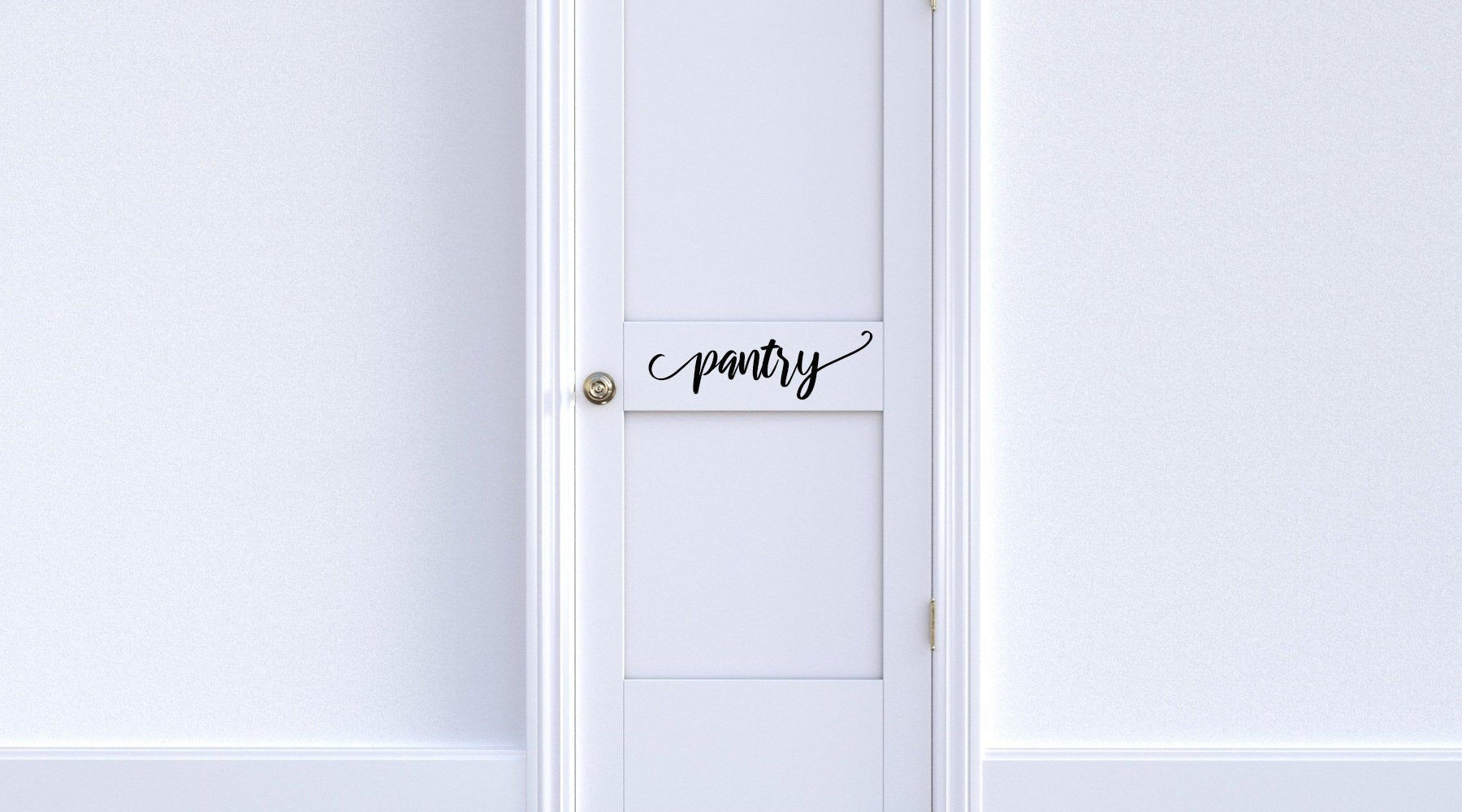 Pantry Vinyl Decal for Pantry Door, Rooms, Kitchen, Wall Decor, Home Organization and More, Horizontal Sticker!