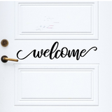 Welcome DIY Farmhouse Sign Permanent Vinyl Decal for Doors, Houses - Home Decor, Outdoor-grade, Weatherproof Sign